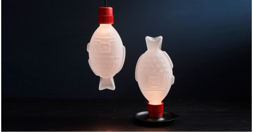 Светильники в виде бутылок соевого соуса борются за экологию
