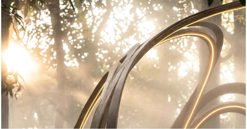 Следуй за свечением: инсталляция на тайваньском фестивале фонарей