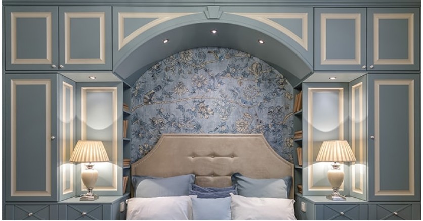 Секреты бирюзовой спальни «Квартирного вопроса» со светильниками Lega 11 Секреты бирюзовой спальни «Квартирного вопроса» со светильниками Lega 11