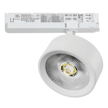 Светильник для трековой системы Quattro LED 30W с управлением TRIAC Alta Pro A5636TRIAC