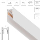 Трек 4-контактный накладной со стыковочным пазом 48V 2м (Заглушки и декоративный экран в комплекте) Uno Pro 509026P