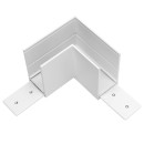 Соединитель PRO L-образный горизонтальный Teta 505126-ALU