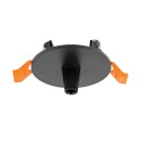 Чаша потолочная встраиваемая &Oslash;60 д/подвода питания 510117 на 48В  черная Due Hermes 510007