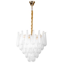 Люстра подвесная 10х6W(led) E14, золото Retro II 799102