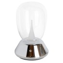 Настольная лампа диммируемая 10W 3000K прозрачный/хром Uovo III 807904