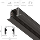 Трек четырехконтактный 3-фазный встраиваемый со стыковочными пазами (круглые медные жилы) 3м Quattro 503038-R