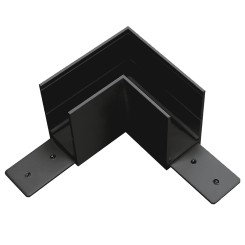 Соединитель PRO L-образный горизонтальный Teta 505127-ALU