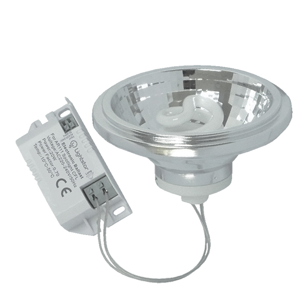 928472 Лампа CFL 220V AR111 20W EX.DR RA80 2700K 8000H - вид 1